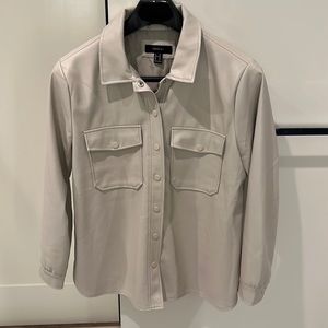 Forever 21+ faux leather shacket